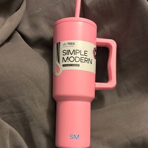 Simple Modern 40oz Pink Tumbler with Handle